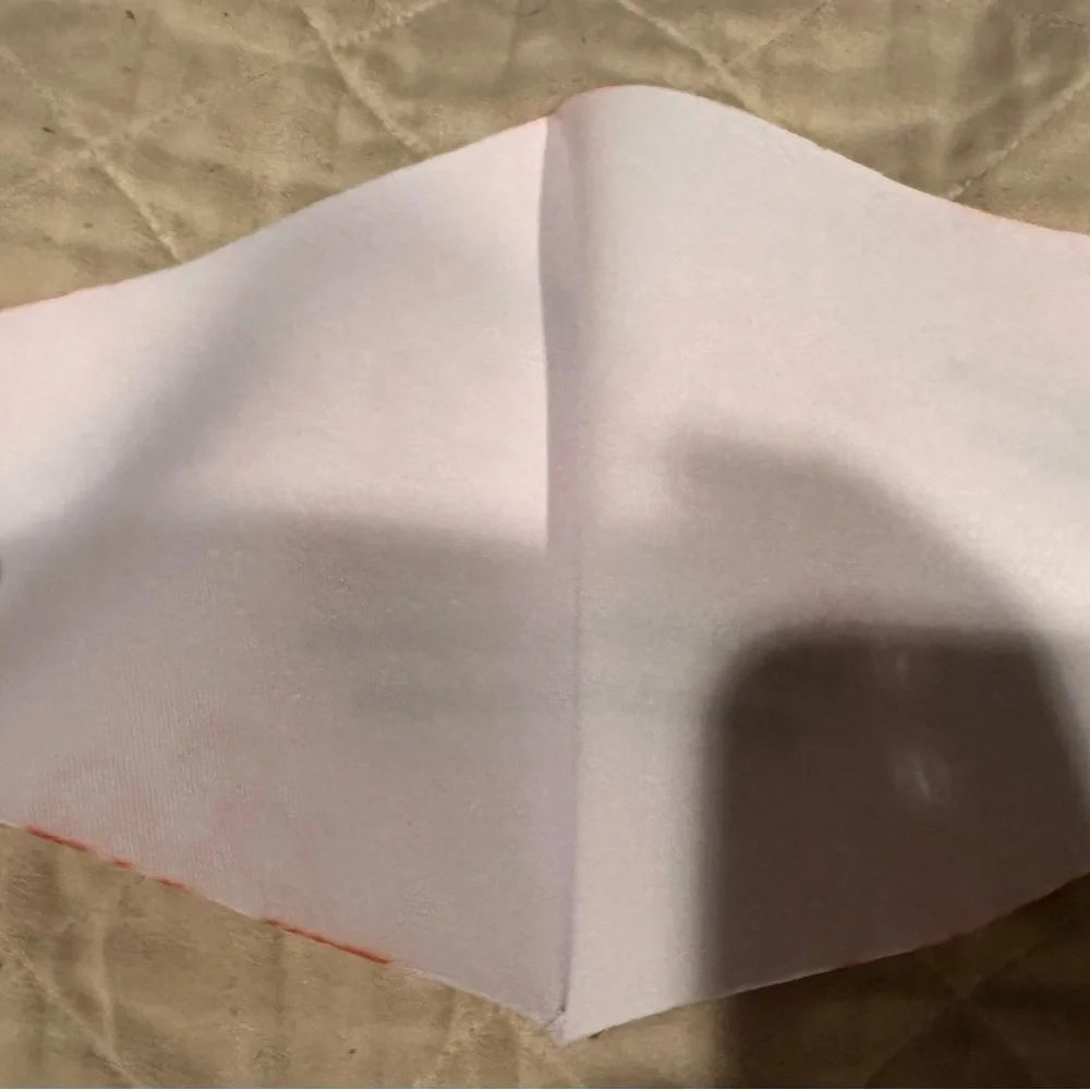 Face Mask - White and Red